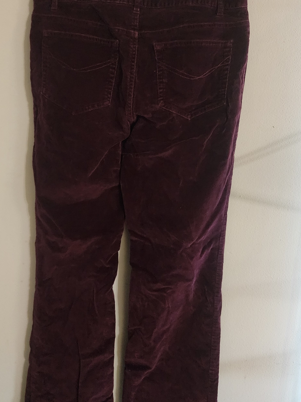 J.Jill Boot Cut Stretch Corduroy Pants Plum Burgundy Size 6 - Picture 5 of 6